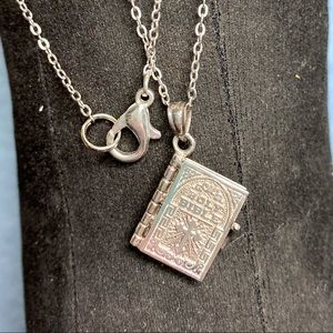 Vintage Bible Pendant With The Lord’s Prayer